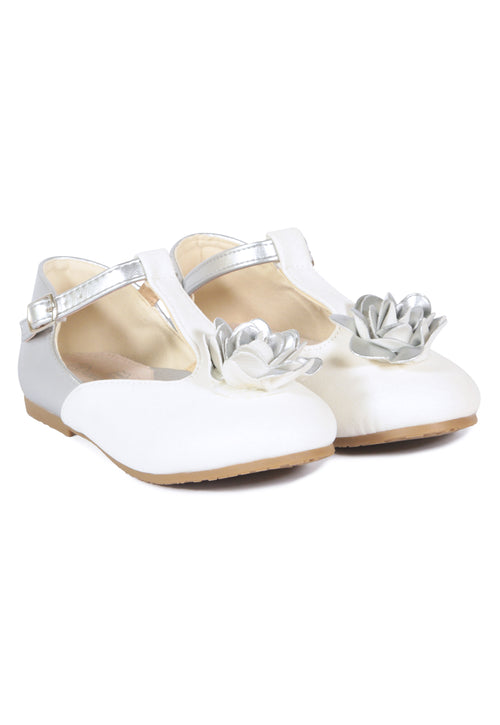 Nisan Girl White Ballet flats-white $36