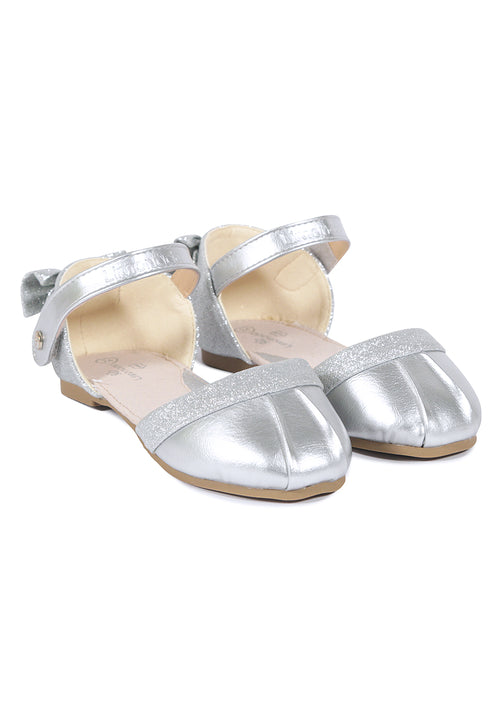 Rigue Baby Girl Silver Ballet flats-silver $25