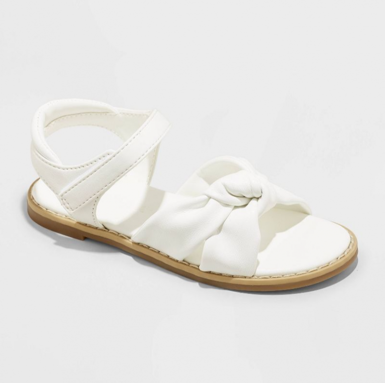 Toddler Girls' Eleanor Ankle Strap Sandals - White