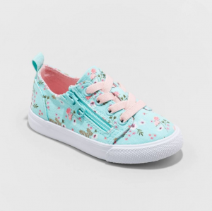 Toddler Luka Double Zipper Apparel Sneakers-Mint