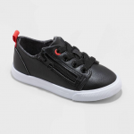 Toddler Luka Double Zipper Apparel Sneakers-black