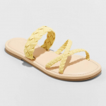 Women's Hilda Braided Strappy Footbed Sandals-yellow