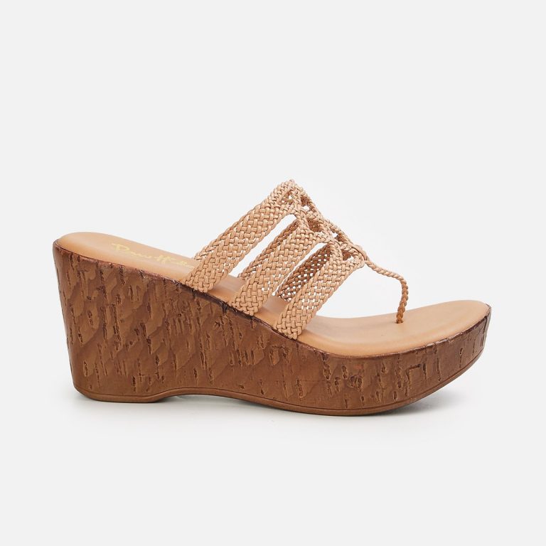 RAW HIDE Women Woven Platform Heel Sandals