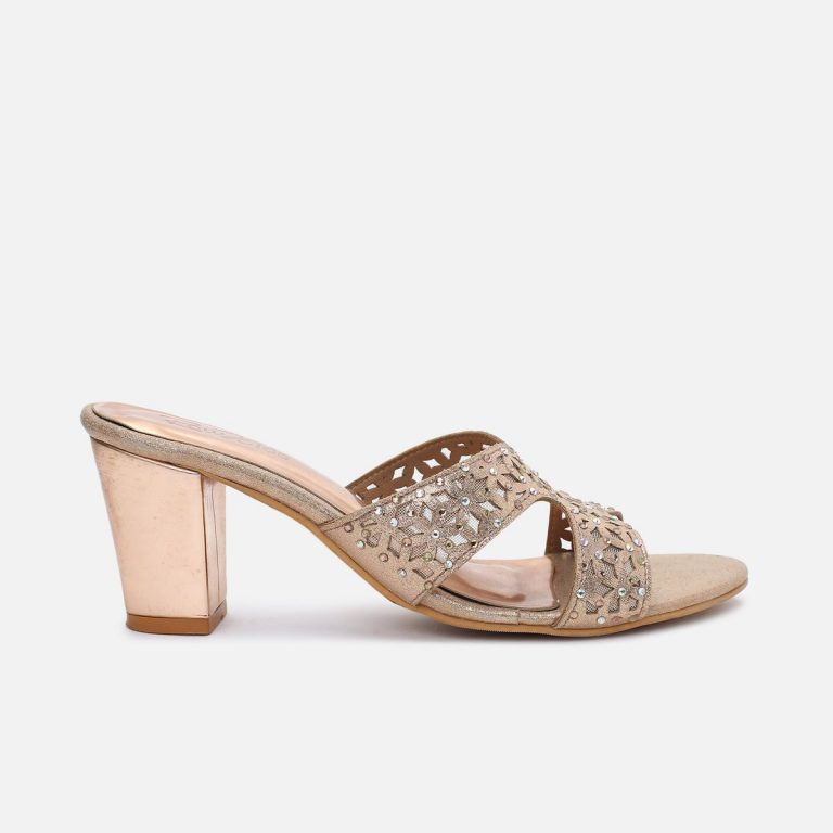 Women Embellished Block Heel Sandals