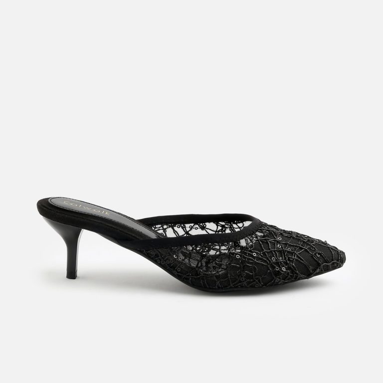 Women Textured Kitten Heels